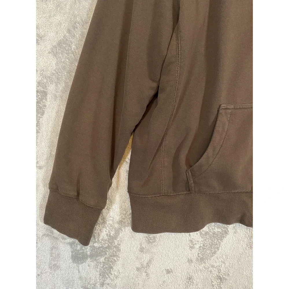 L.L. Bean Jacket‎ Mens XL Brown Fleece Lined Full Zip Mock Neck Classic *READ*